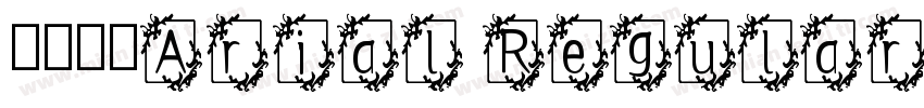 英文字体Arial Regular字体转换
